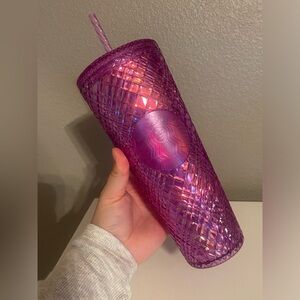 Starbucks Pink and Purple Diamond Venti Tumbler 24 oz.